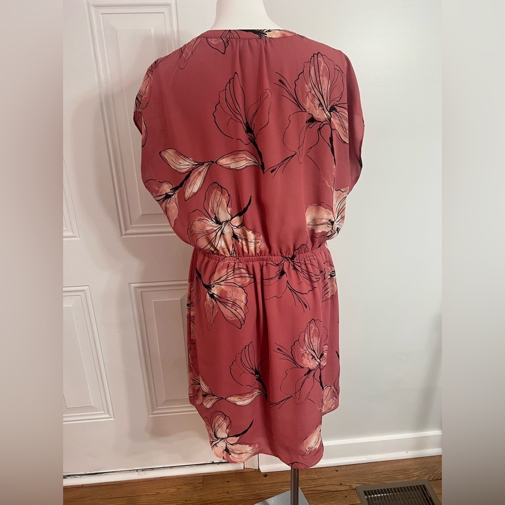 Apt. 9 Pink And Cream Flutter Sleeve Sundress - image 3